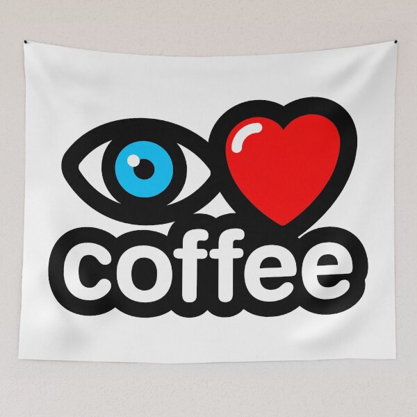 Artikelvorschau, ich liebe Kaffee entworfen und verkauft von MisterSquid.