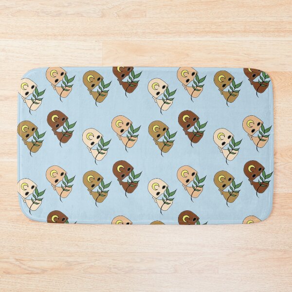 Item preview, Plant Lover, Creepy Face with Plant Leaf - Repeat Print designed and sold by 10pmCreations.