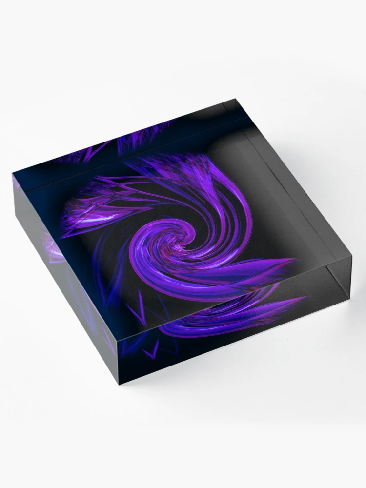 Thumbnail 4 of 5, Acrylic Block, Smoke Design designed and sold by Rachael Atkins.