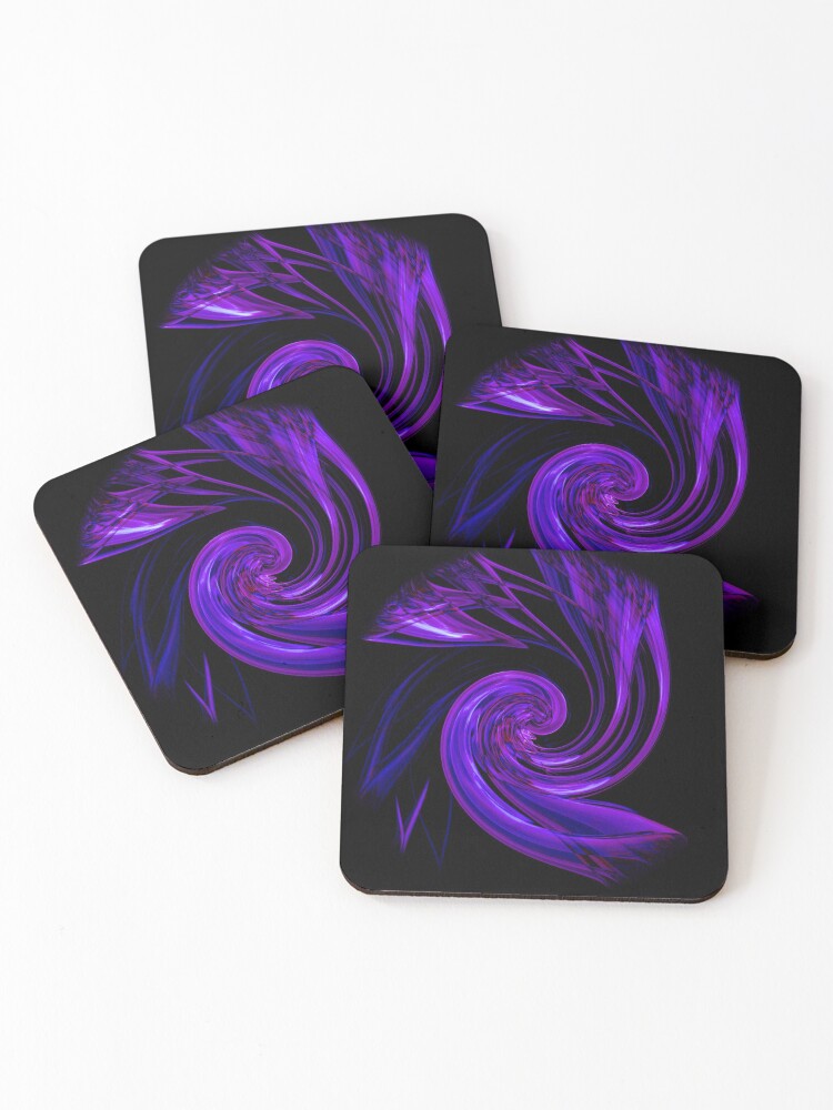 Thumbnail 1 of 5, Coasters (Set of 4), Smoke Design designed and sold by Ralad2021.