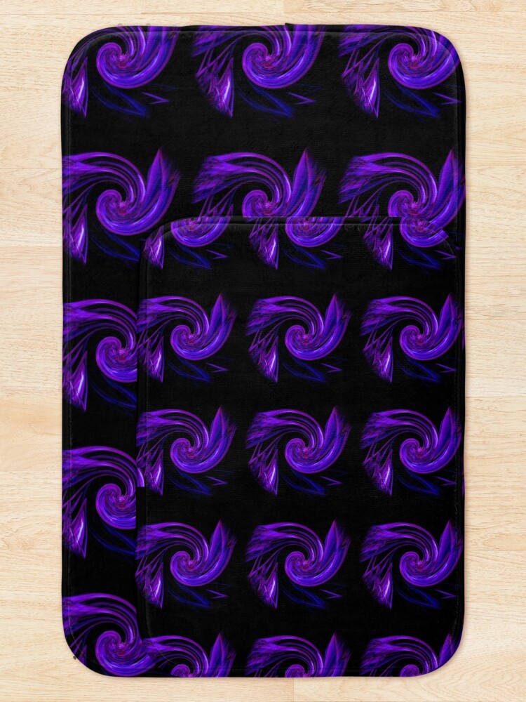 Thumbnail 5 of 6, Bath Mat, Smoke Design designed and sold by Ralad2021.