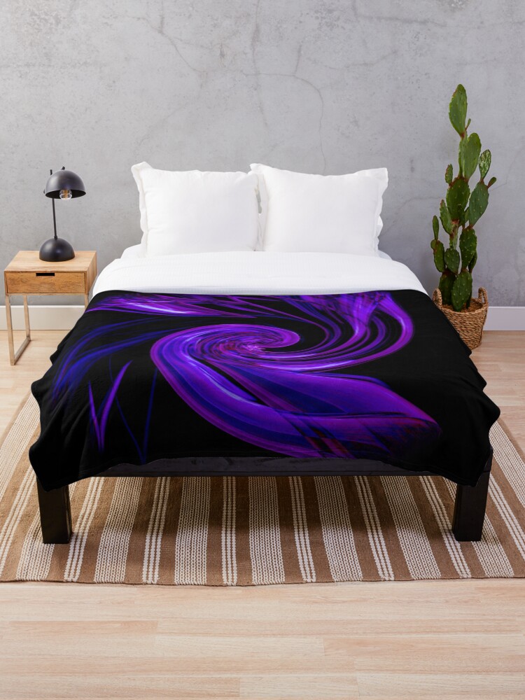 Thumbnail 1 of 6, Throw Blanket, Smoke Design designed and sold by Ralad2021.