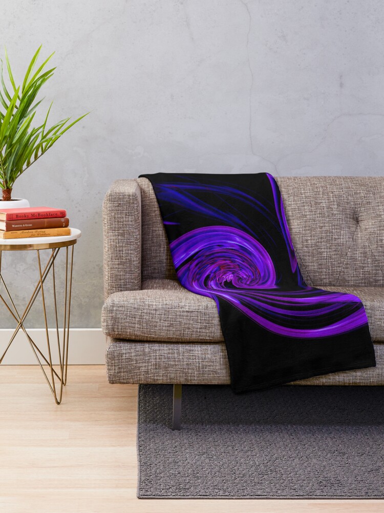 Thumbnail 2 of 6, Throw Blanket, Smoke Design designed and sold by Ralad2021.