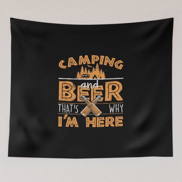 Item preview, Camping And Beer Funny Hiking Gift designed and sold by Nahimic237.