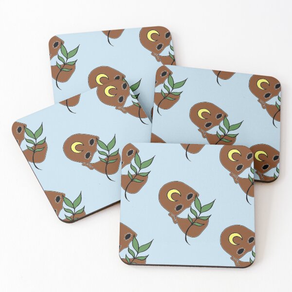Item preview, Plant Lover, Creepy Face with Plant Leaf - Repeat Print designed and sold by 10pmCreations.