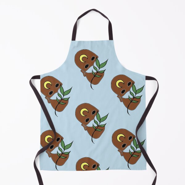 Item preview, Plant Lover, Creepy Face with Plant Leaf - Repeat Print designed and sold by 10pmCreations.