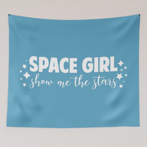 Item preview, Space Girl - Show Me The Stars (Blue BG) designed and sold by FilipeFerreira.