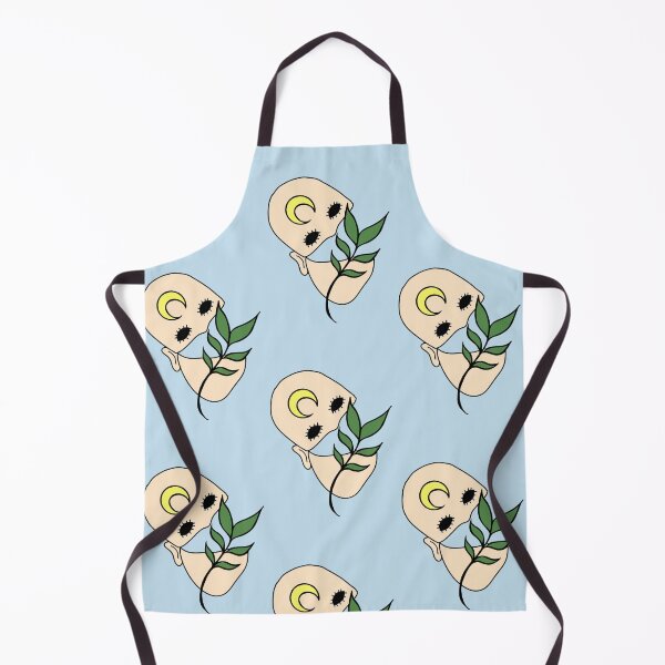 Item preview, Creepy Human Face with Plant Leaf - Repeat Print designed and sold by 10pmCreations.