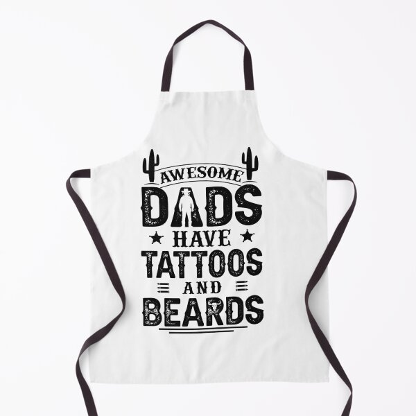 Item preview, Awesome Dads Have Tattoos and Beards Perfect Gift Idea for Father Day designed and sold by ZETTIF ⭐⭐⭐⭐⭐.