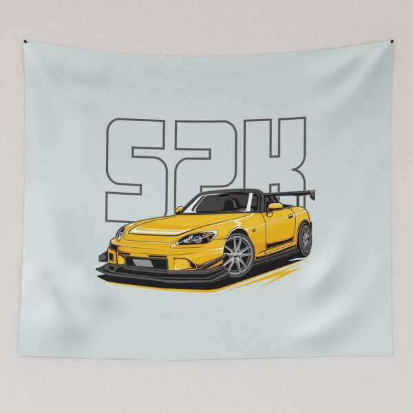 Item preview, Honda S2000 Yellow designed and sold by BraapMoto.