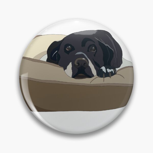 Item preview, Black Lab in bed designed and sold by maddy-maroney.