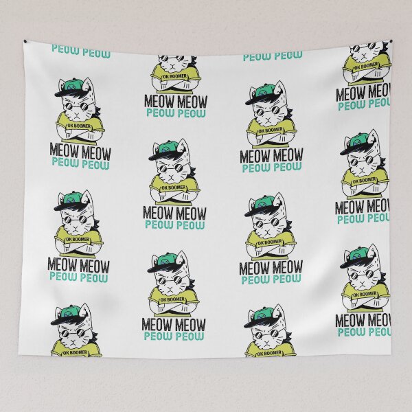 Item preview, You Mess With The Meow Meow You Get The Peow Peow designed and sold by SportyDogShop.