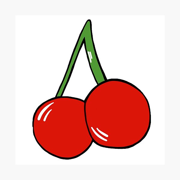 Item preview, Dark cherry, cute red cherries designed and sold by Barolina.