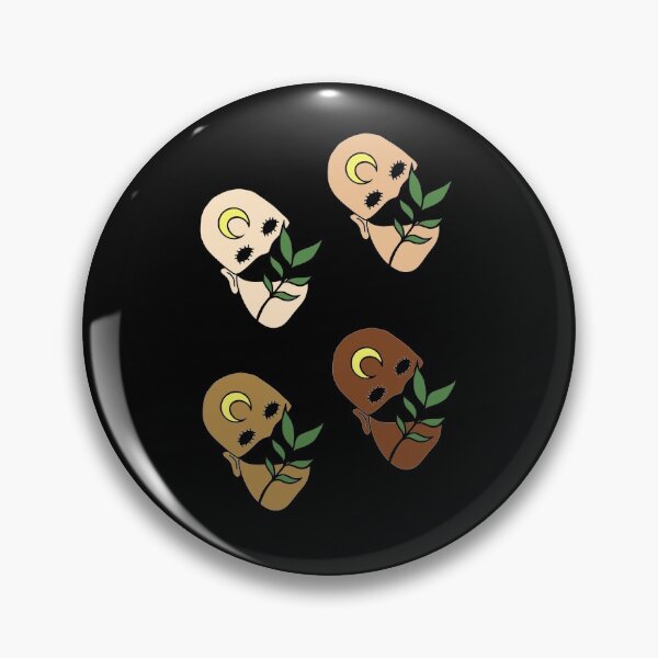 Item preview, Creepy Human Face with Plant Leaf - Repeat Print designed and sold by 10pmCreations.