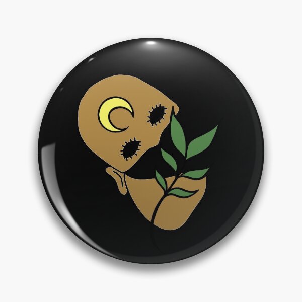 Item preview, Creepy Human Face with Plant Leaf designed and sold by 10pmCreations.