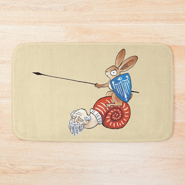 Item preview, Medieval Rabbit on a Snail BEIGE version designed and sold by Jackoburra.