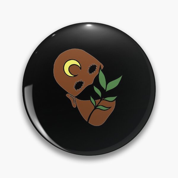 Item preview, Creepy Human Face with Plant Leaf - Repeat Print designed and sold by 10pmCreations.