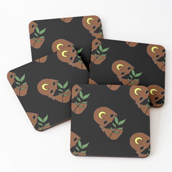 Item preview, Creepy Human Face with Plant Leaf - Repeat Print designed and sold by 10pmCreations.