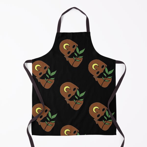 Item preview, Creepy Human Face with Plant Leaf - Repeat Print designed and sold by 10pmCreations.
