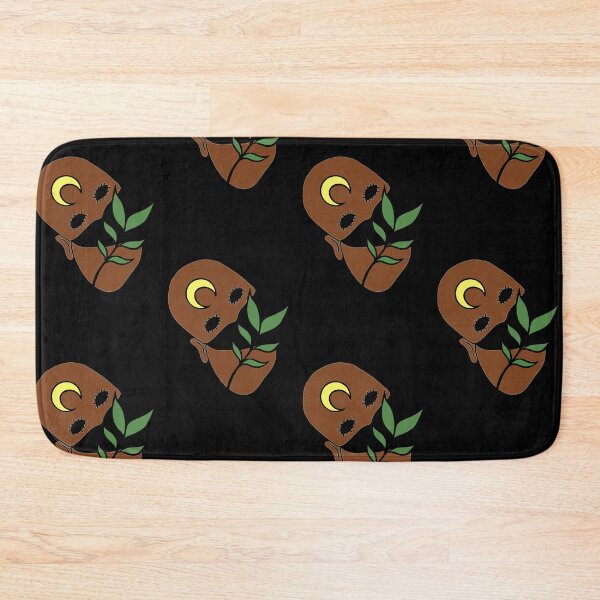 Item preview, Creepy Human Face with Plant Leaf - Repeat Print designed and sold by 10pmCreations.