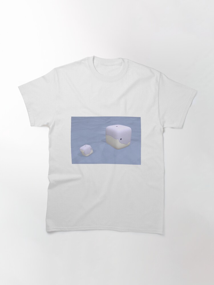 Alternate view of Cube Whale Blue Whale Classic T-Shirt
