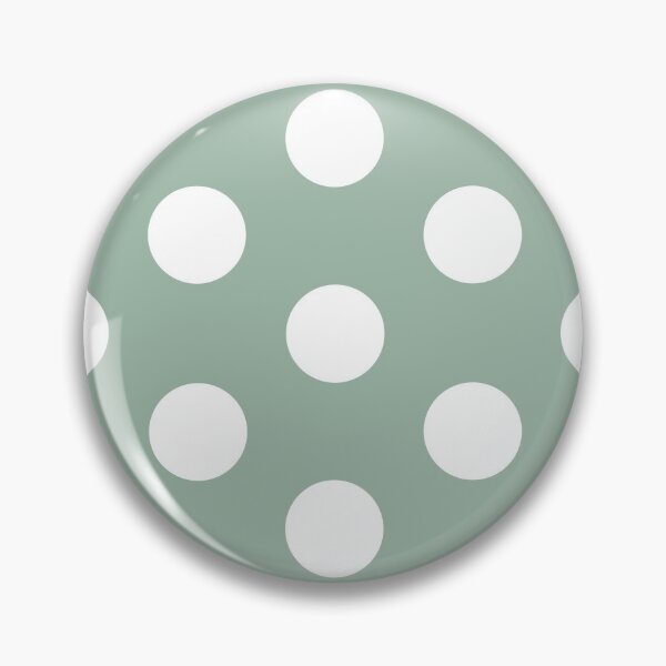 Item preview, Large WHITE and MUTED GREEN POLKA DOTS  designed and sold by RachelMacht.