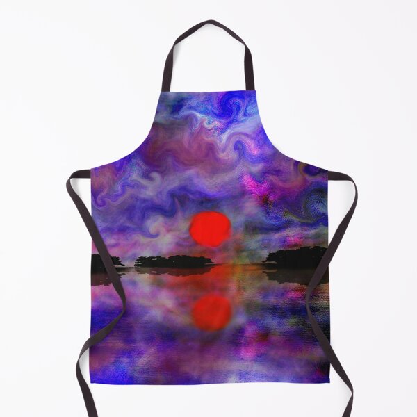 Item preview, Red sunset over calm water designed and sold by rolffimages.