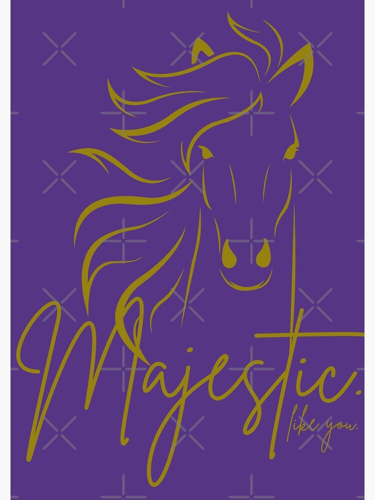 Thumbnail 3 of 3, Journal, Indigo Chartreuse "Majestic ... like you" Horse designed and sold by DesignsbyEH.