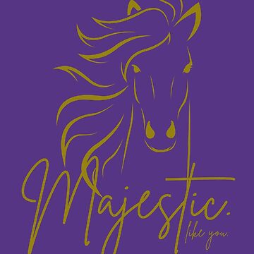 Artwork thumbnail, Indigo Chartreuse "Majestic ... like you" Horse by Dream Big! by E. H.