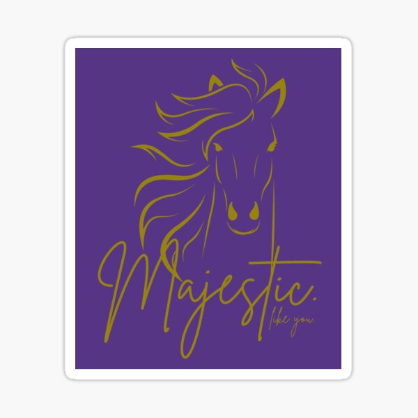 Item preview, Indigo Chartreuse "Majestic ... like you" Horse  designed and sold by Dream Big! by E. H..