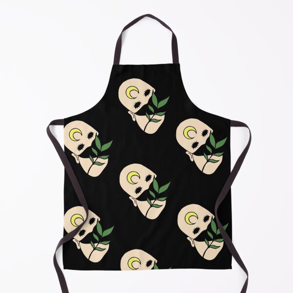 Item preview, Creepy Human Face with Plant Leaf - Repeat Print designed and sold by 10pmCreations.