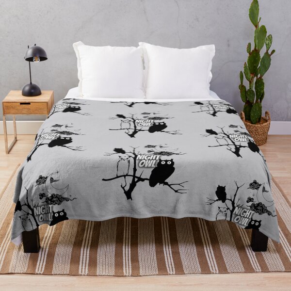 Item preview, Cool Night Owl Moon Silhouette designed and sold by ICRainbowMoons.