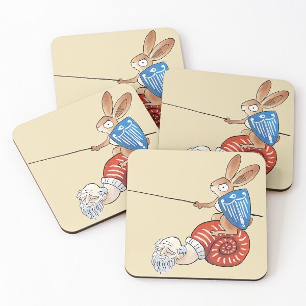 Item preview, Medieval Rabbit on a Snail BEIGE version designed and sold by Jackoburra.