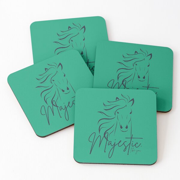 Item preview, Greenish Cian "Majestic ... like you" Horse  designed and sold by Dream Big! by E. H..