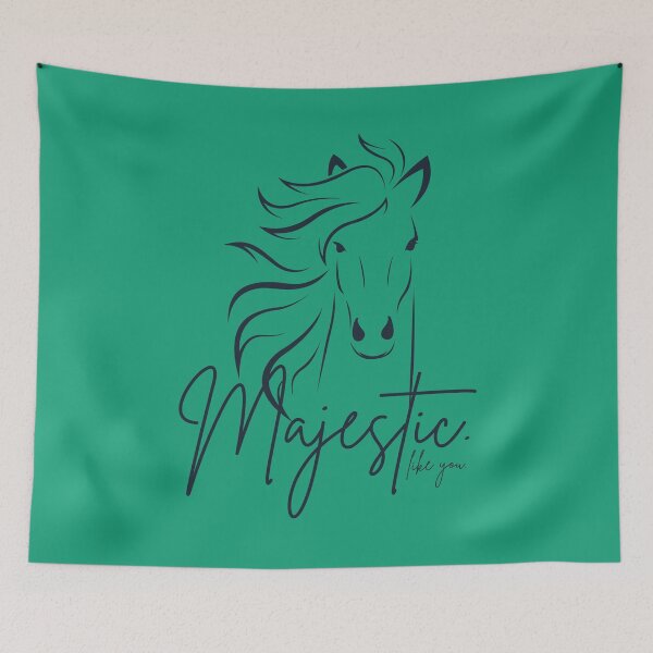 Item preview, Greenish Cian "Majestic ... like you" Horse  designed and sold by Dream Big! by E. H..