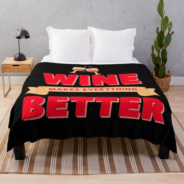 Item preview, Wine makes everything better banner designed and sold by Manoroma.