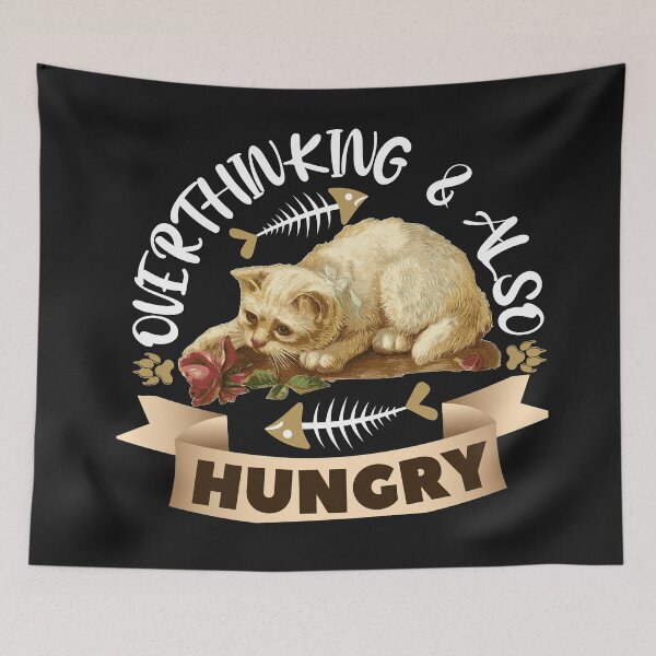 Item preview, Overthinking and also hungry designed and sold by dogcuddleralert.