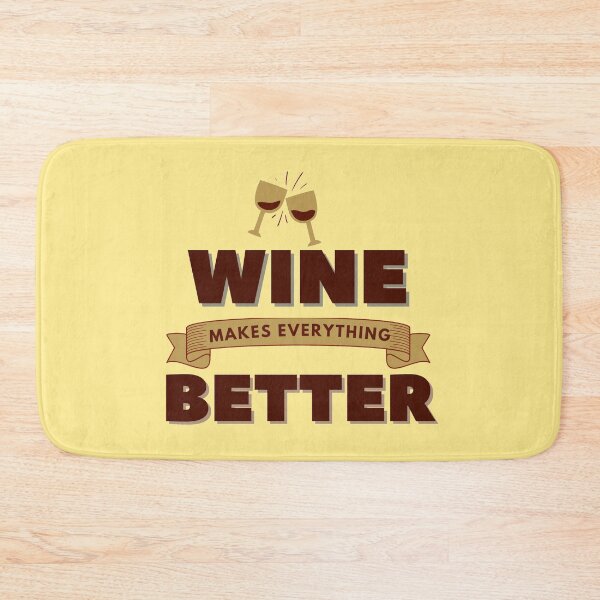 Item preview, Wine makes everything better red brown wine banner  designed and sold by Manoroma.