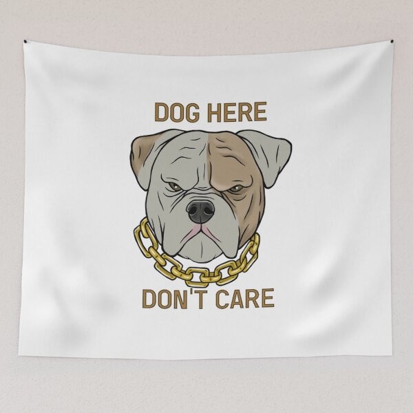 Item preview, Don't Care, Dog Here Pullover designed and sold by ussastore.