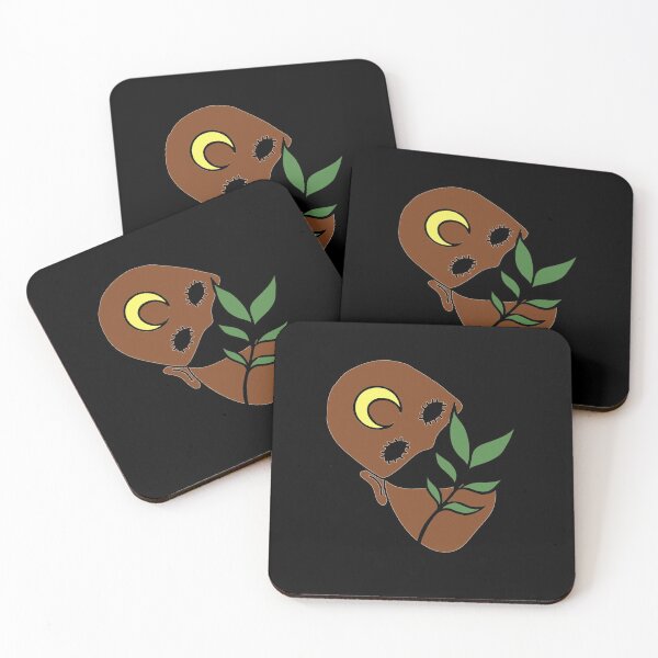 Item preview, Creepy Human Face with Plant Leaf - Repeat Print designed and sold by 10pmCreations.