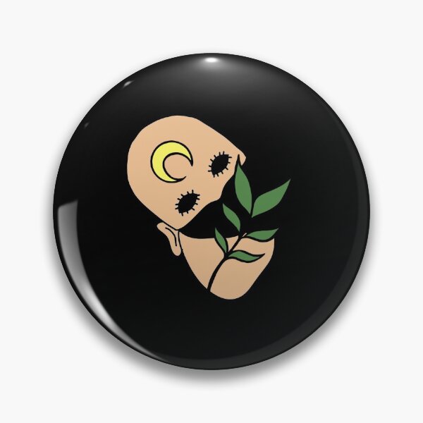 Item preview, Creepy Human Face with Plant Leaf - Repeat Print designed and sold by 10pmCreations.