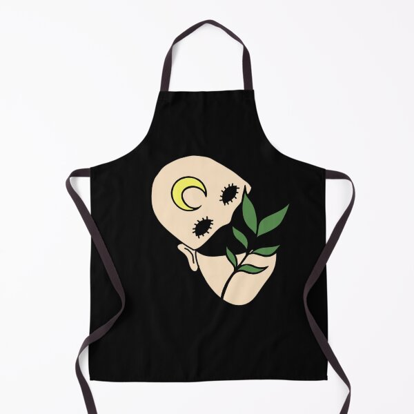 Item preview, Creepy Human Face with Plant Leaf - Repeat Print designed and sold by 10pmCreations.