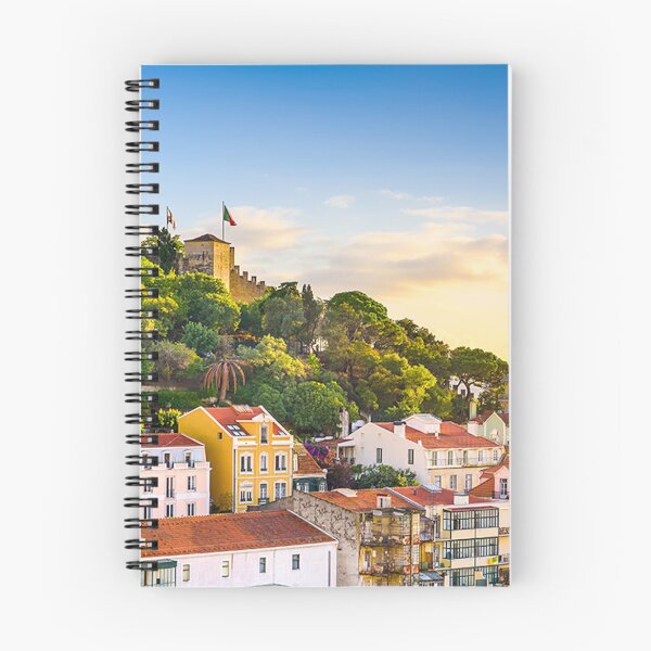 Item preview, Fotografía del hermoso cielo de Lisboa al atardecer con tejados rojos designed and sold by MindChirp.