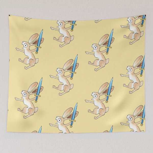Item preview, Armed Medieval Rabbit - CUSTARD version designed and sold by Jackoburra.