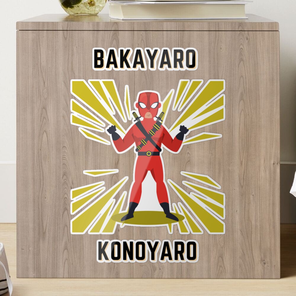 Bakayaro Konoyaro Sticker for Sale by TheS3nate | Redbubble