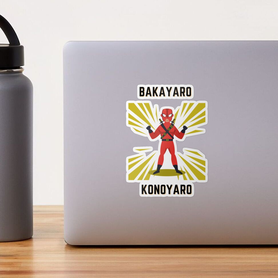 Bakayaro Konoyaro Sticker for Sale by TheS3nate | Redbubble