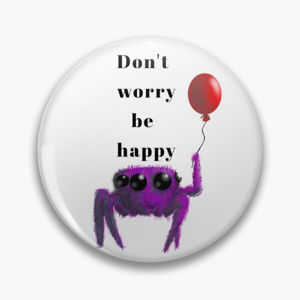 Item preview, Don't worry be happy spider designed and sold by CreativePetlin.