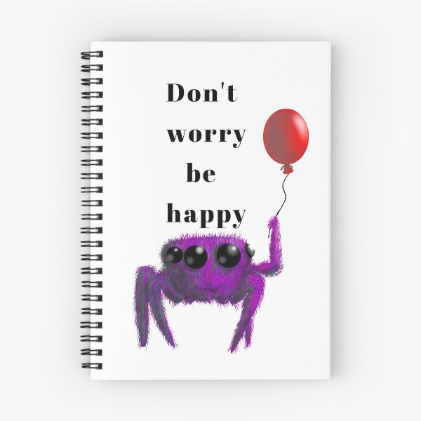 Item preview, Don't worry be happy spider designed and sold by CreativePetlin.