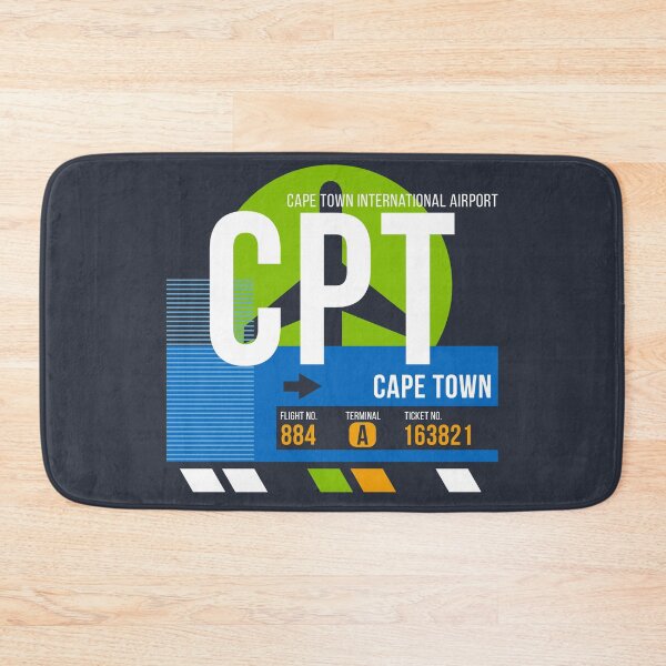 Item preview, Cape Town, South Africa (CPT) Airport Code Baggage Tag designed and sold by SLAG-Creative.