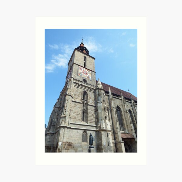 Brasov Black Church view Art Print